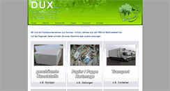 Desktop Screenshot of duxgmbh.de